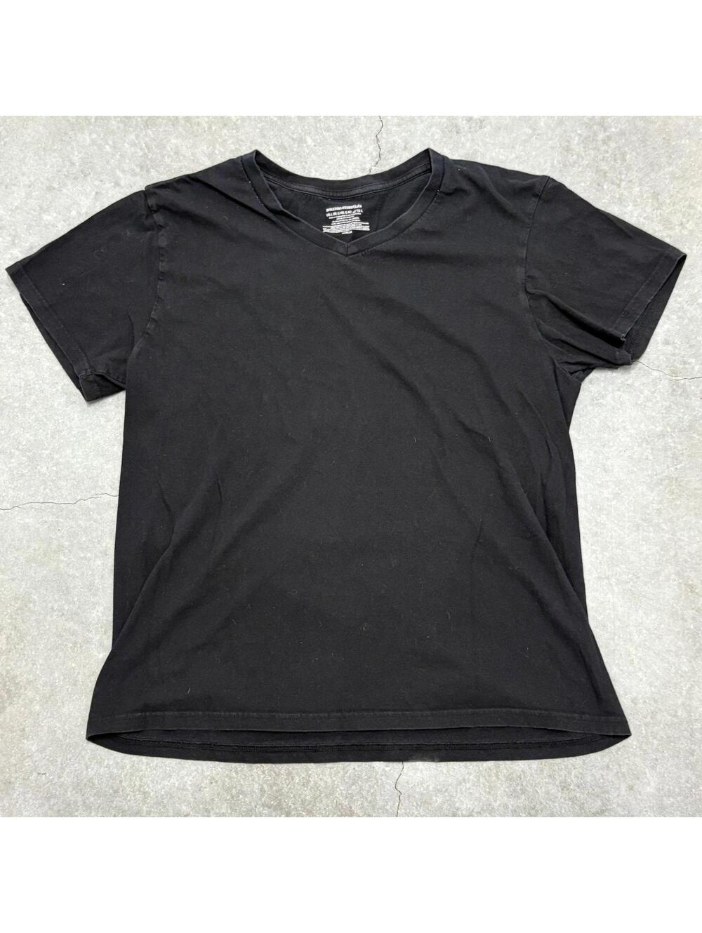 Amazon Essentials Plain Black V Neck T Shirt